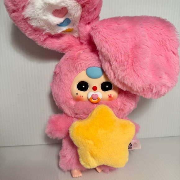 Baby Three Lily Rabbit Town V3 – Pink Bunny - Boba Eyes & Pacifier – New - Picture 2 of 4